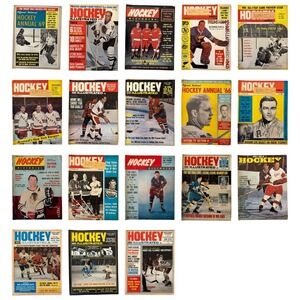 Vintage Hockey Magazines Lot of 18‎ – 1960s Hull Orr Gilbert Mikita Covers